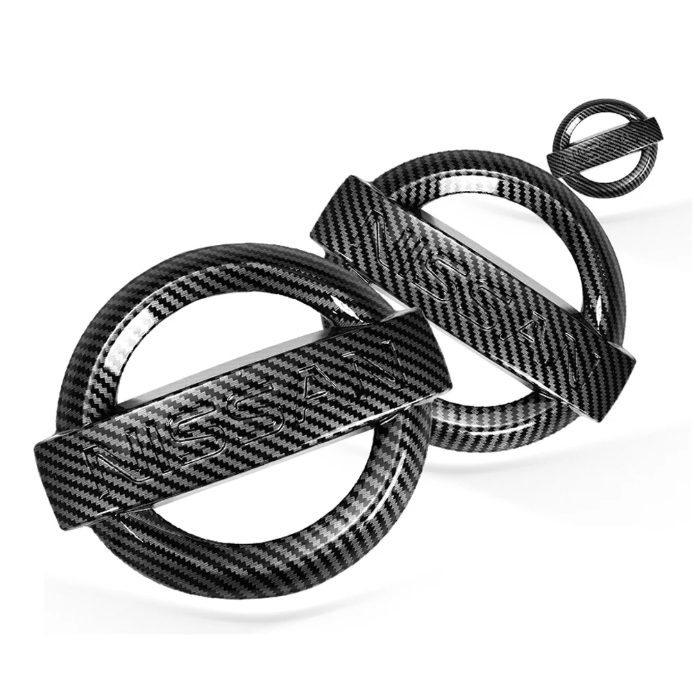 Pegatina con emblema de coche para Nissan JUKE QASHQAI X-TRAIL SENTRA ALTIMA KICKS MURANO ABS, insignia delantera y trasera para volante, accesorios