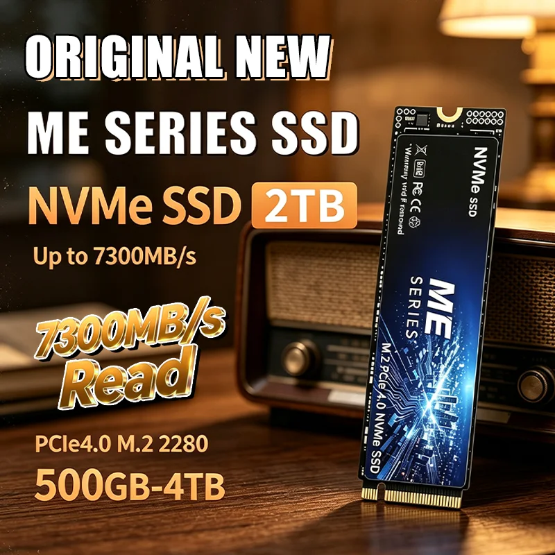 M.2 Nvme 4Tb Pcie 4.0 Ssd - سرعة قراءة متتابعة 7300 ميجابايت/ثانية، قرص