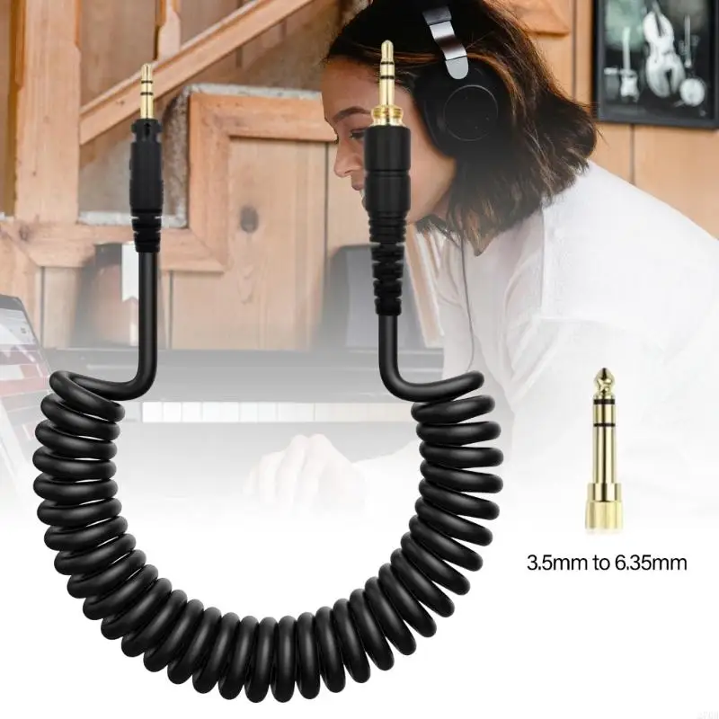 270B Replacement Spring Audios Cable Auxes Cord for EAH-DJ1200 Gaming Headsets