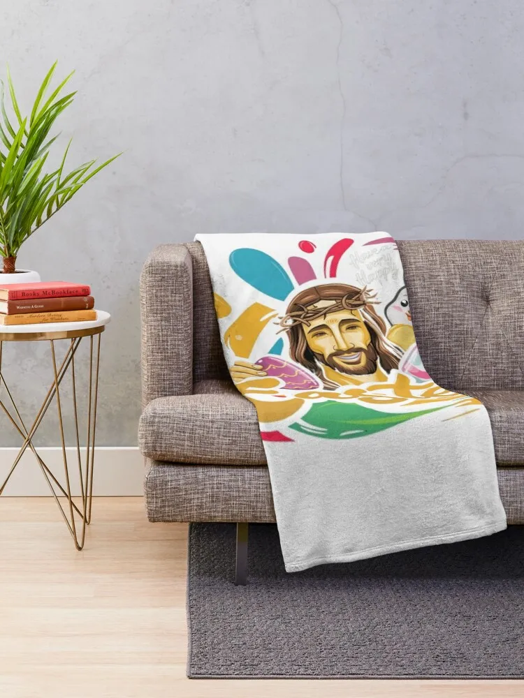 have a very happy easter t-shirt 2024 Throw Blanket Tourist For Sofa Thin Thermals For Travel Blankets