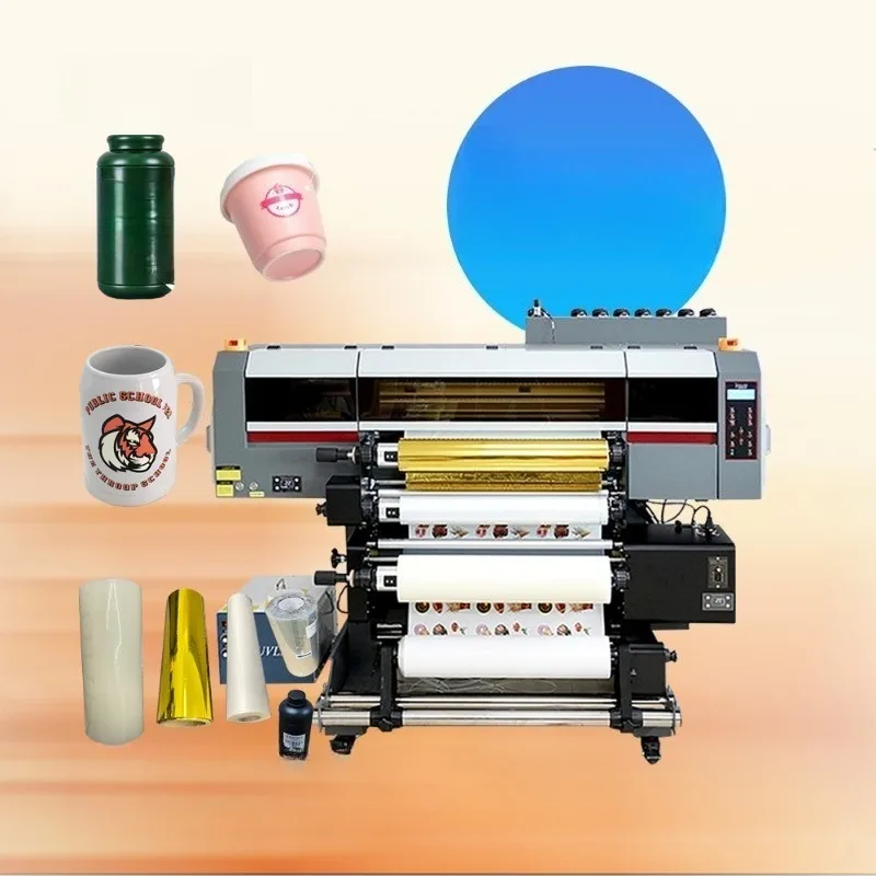 60cm 2 in 1 UV Dtf Imprint Roller Sticker Film Printer  Printing Technology with Automated Laminator