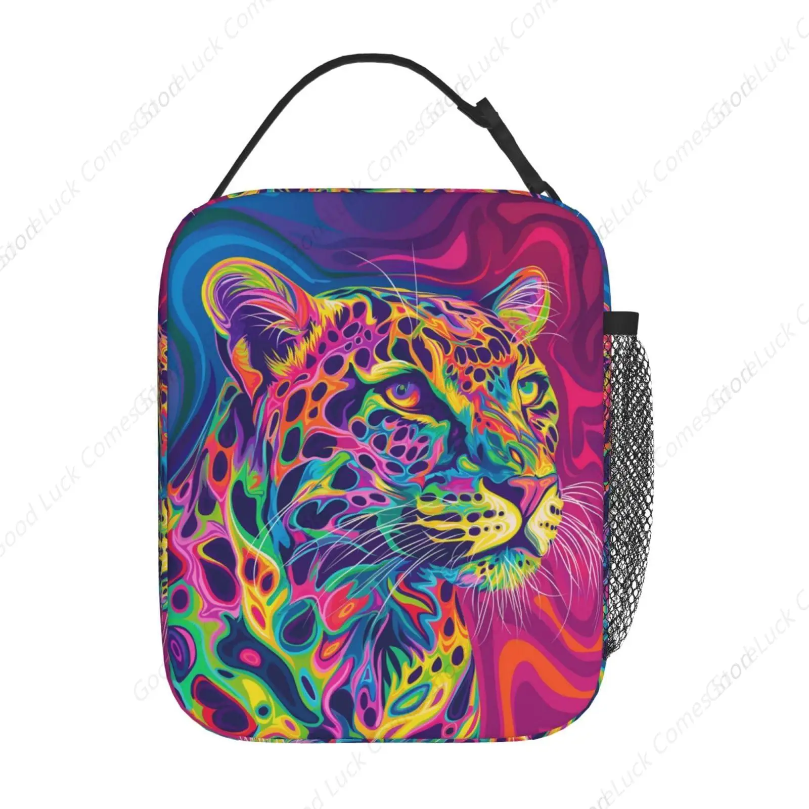Lunch Box for Women Men, Leopard Insulated Lunch Box Reusable Portable Lunch Bag Cooler Tote Waterproof Lunch Container