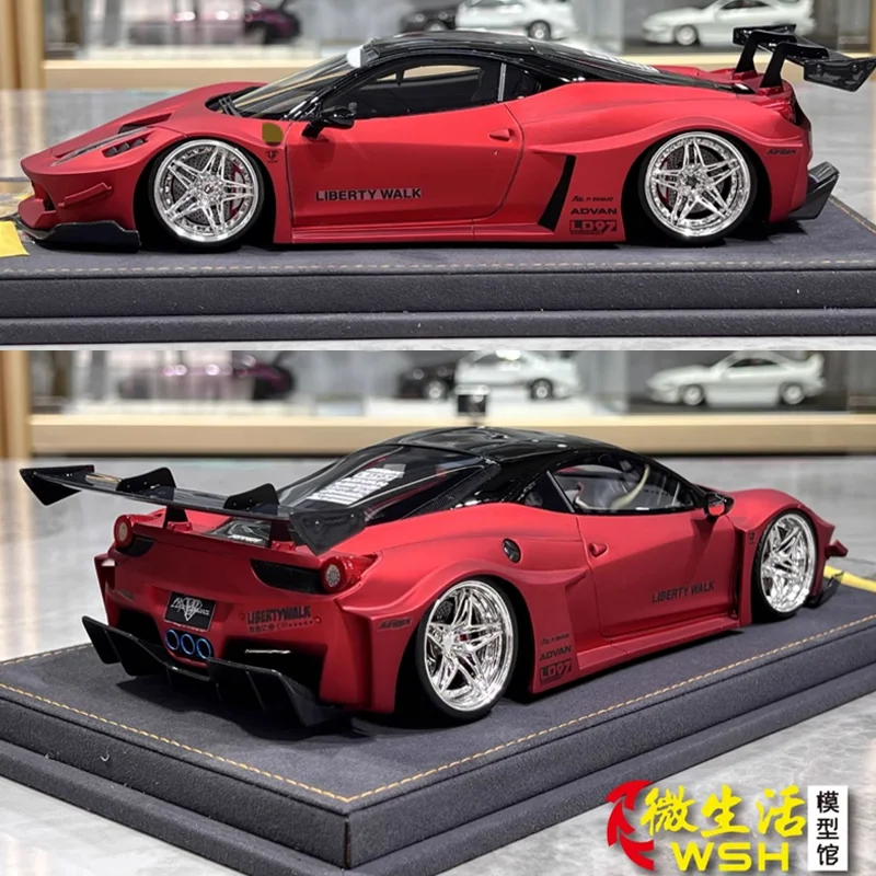 ARES 1/18 458 GT Spider LB Resin Toy Motor Vehicle Diecast Metal Model Gifts