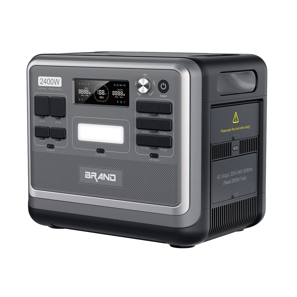 Portable Power Station 1500W 2000W 3000W Bi-directional Fast Charging 2048Wh Huge Capacity