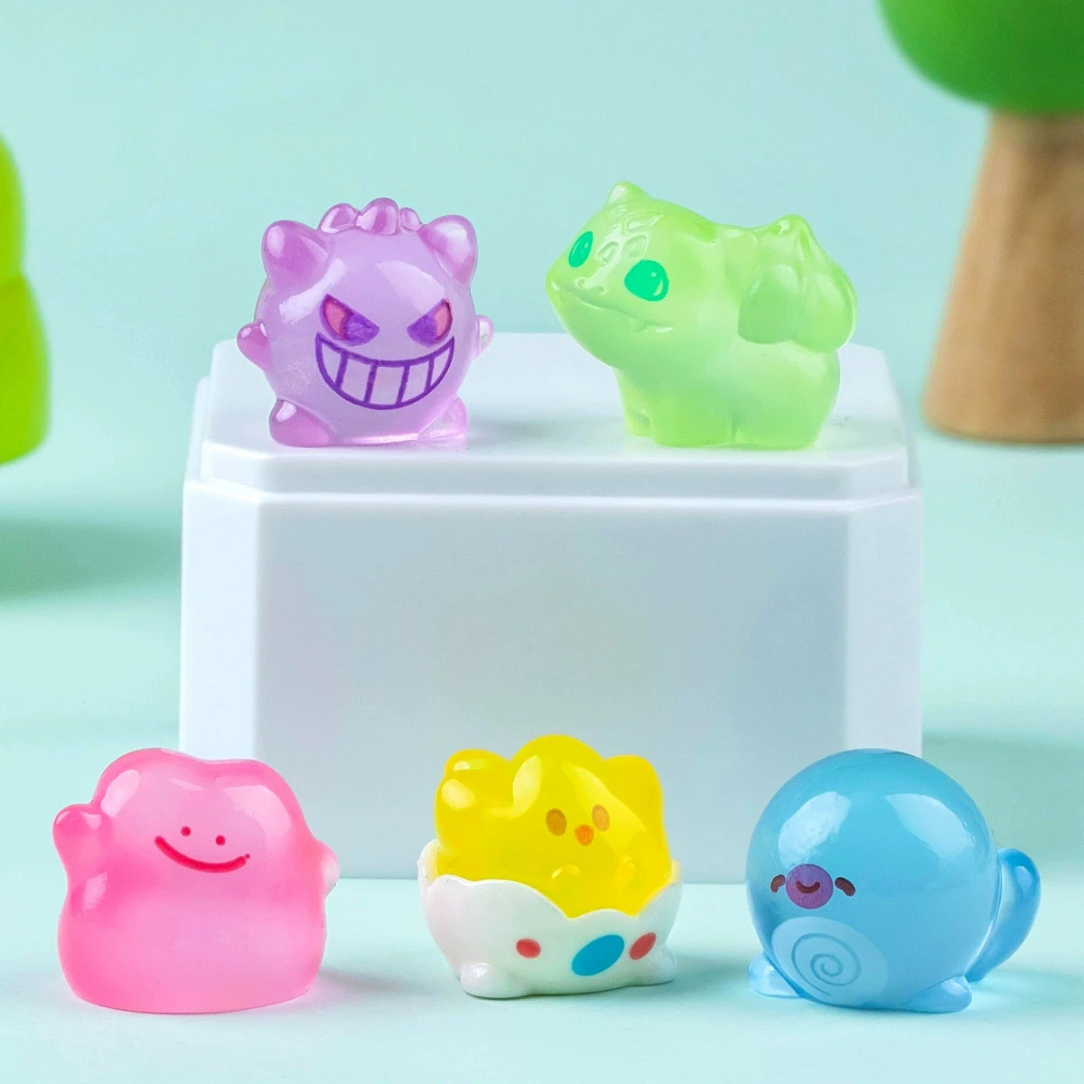 6 Stück/Set Anime-Figuren, niedliche Cartoon-Kawaii-Statuen, Sammelobjekte, Pocket Monsters-Modell, Kawaii-Desktop-Dekoration, Geschenk – Detail 5