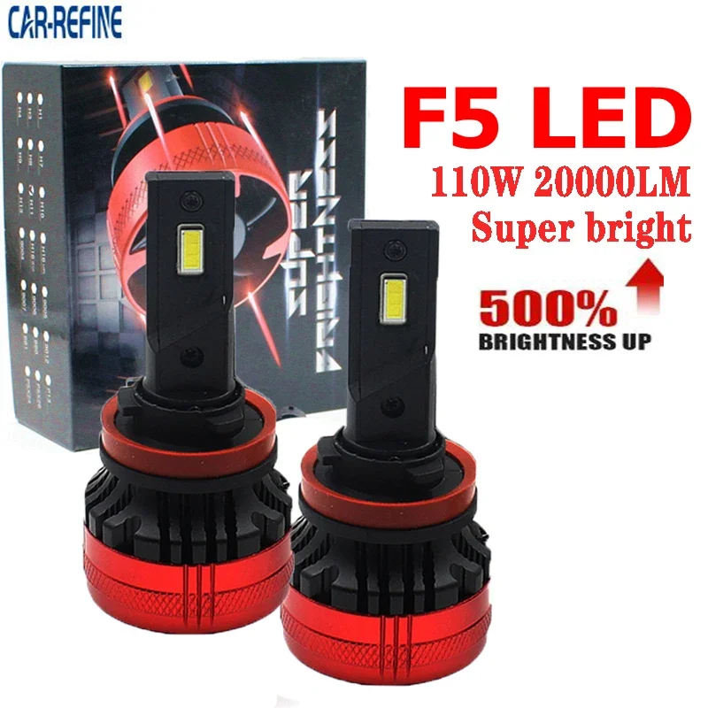 110W 20000LM F5 H7 Led Headlights Bulb Fog Light H11 Car Headlamp Super bright H11 9005 9006 9012 Bulb f5d Led headlight