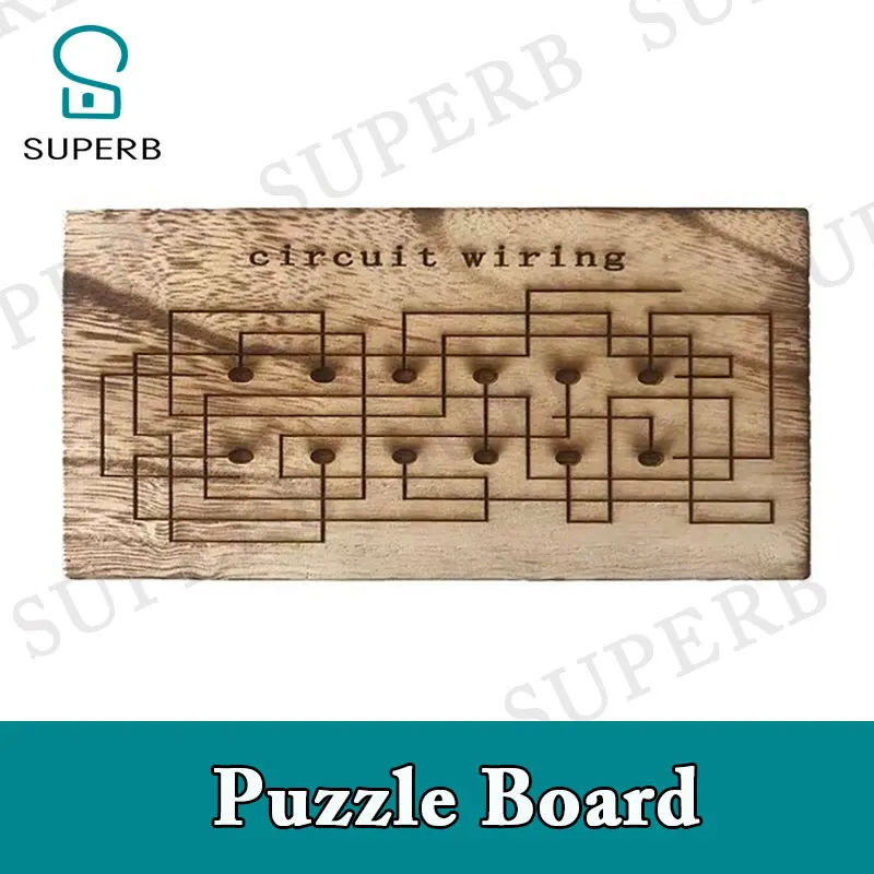 Superb escape room props puzzle board wood clue board give clues to go on next step Real life room escape props jxkj1987