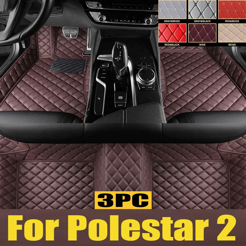 

Car Floor Mats For Polestar 2 2020-2022 DropShipping Center Auto Interior trunk mat Leather Carpets Rugs Foot Pads