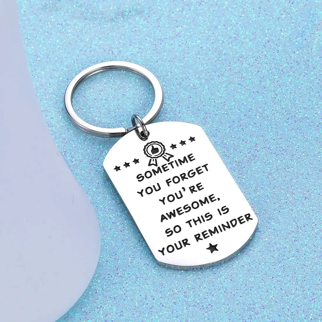 Inspirational Christmas Birthday Keychain Thank You Graduations for Teacher Student FriendCoworker Stocking Gifts