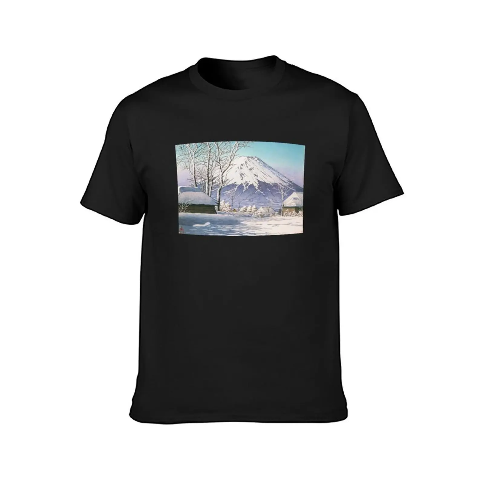 Clear Sky after Snow at Mt. Fuji by Kawase Hasui T-Shirt blacks sublime mens graphic t-shirts hip hop