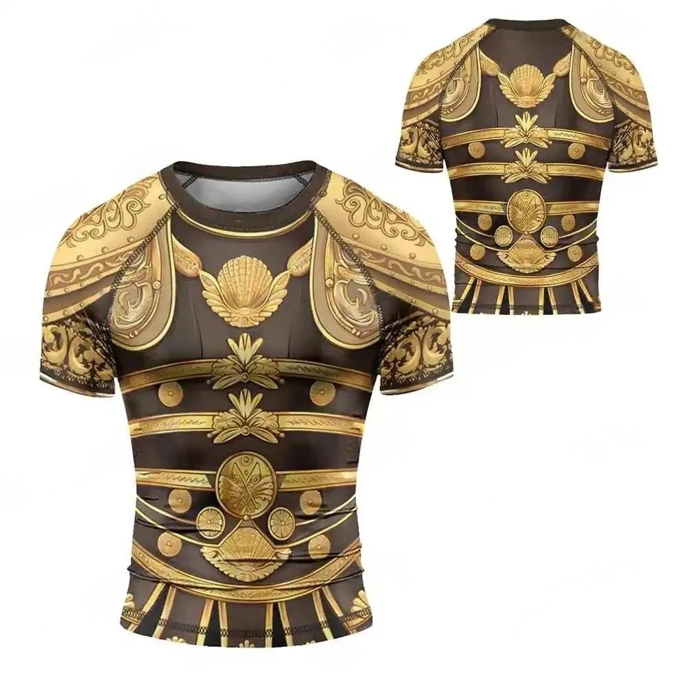 2026 hot selling surfing beach T-shirt short sleeved mixed martial arts Brazilian Jiu Jitsu men's Jiu Jitsu fitness suit trend