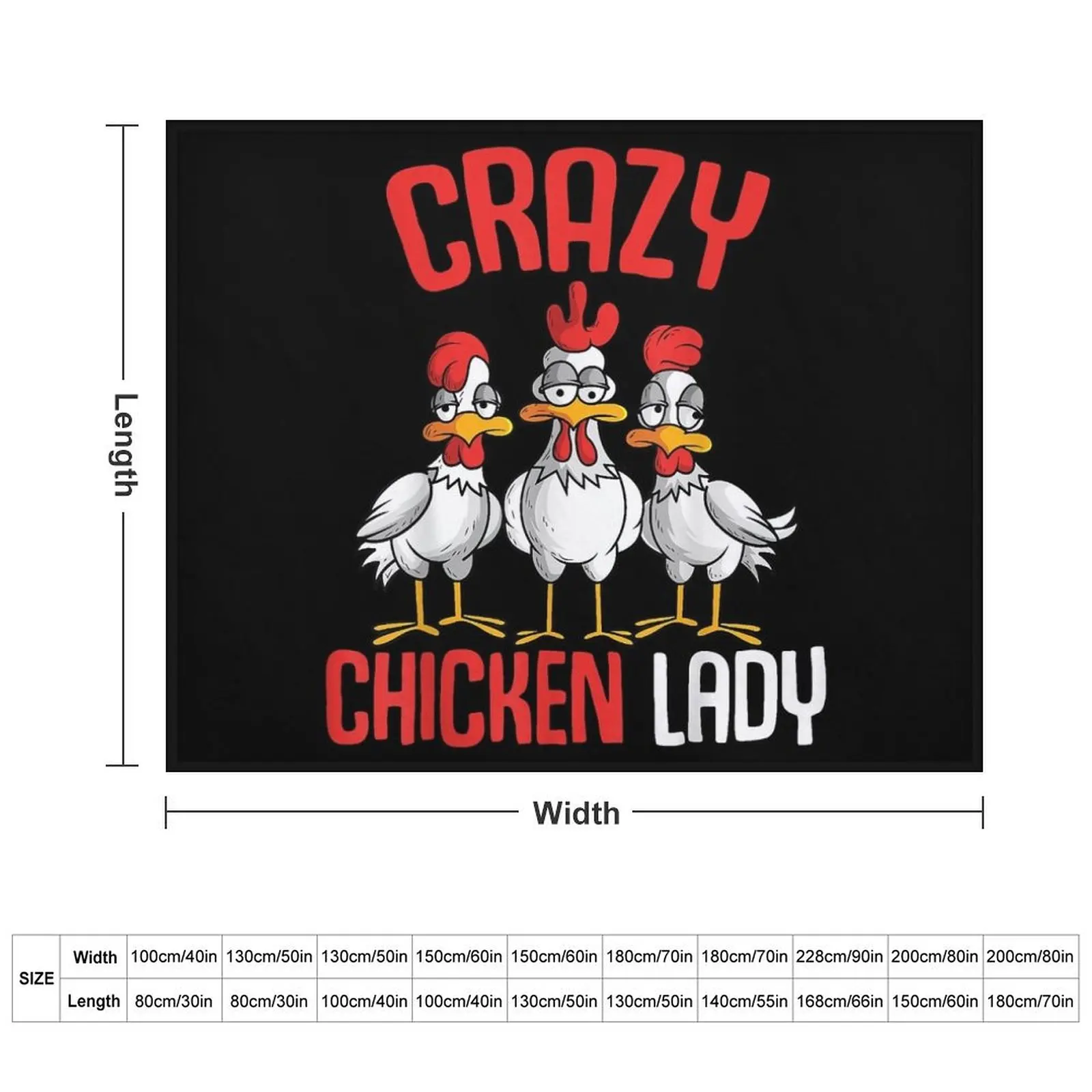 Crazy Chicken Lady Women Throw Blanket Summer Beddings Sofas Single Blankets