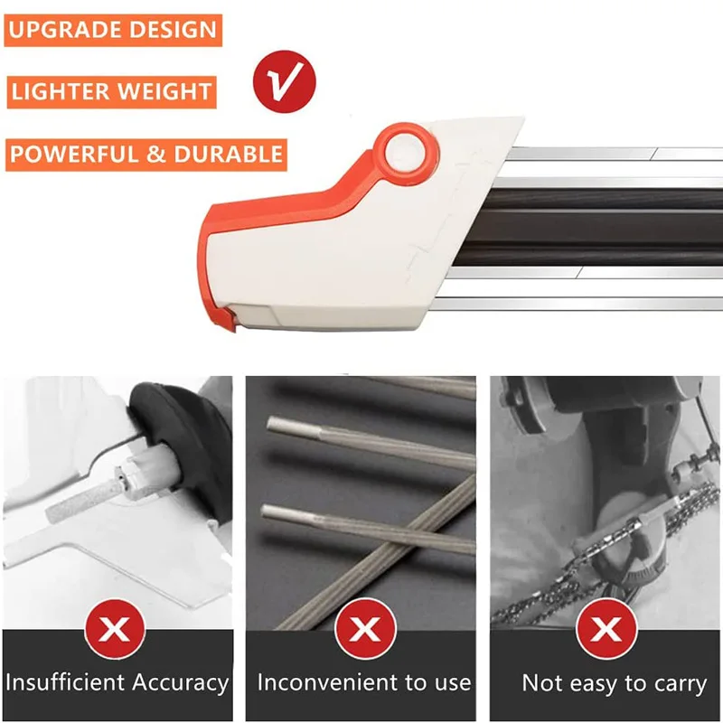 Suitable for Stihl 4.0/4.8mm 2-in-1 Manual Chainsaw File Chain Sharpener Whetstone Kits