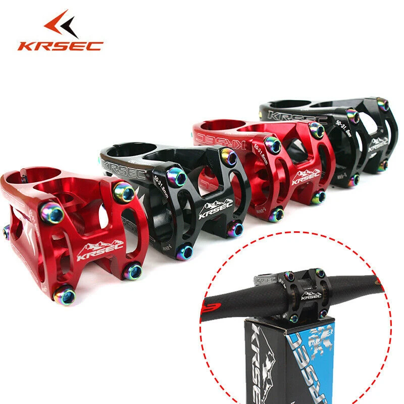 31.8mm Aluminum Bicycle Stem Downhill CNC MTB Bike Stem Mountain Road Bike Handlebar Ultra-light Short-Handle Stem