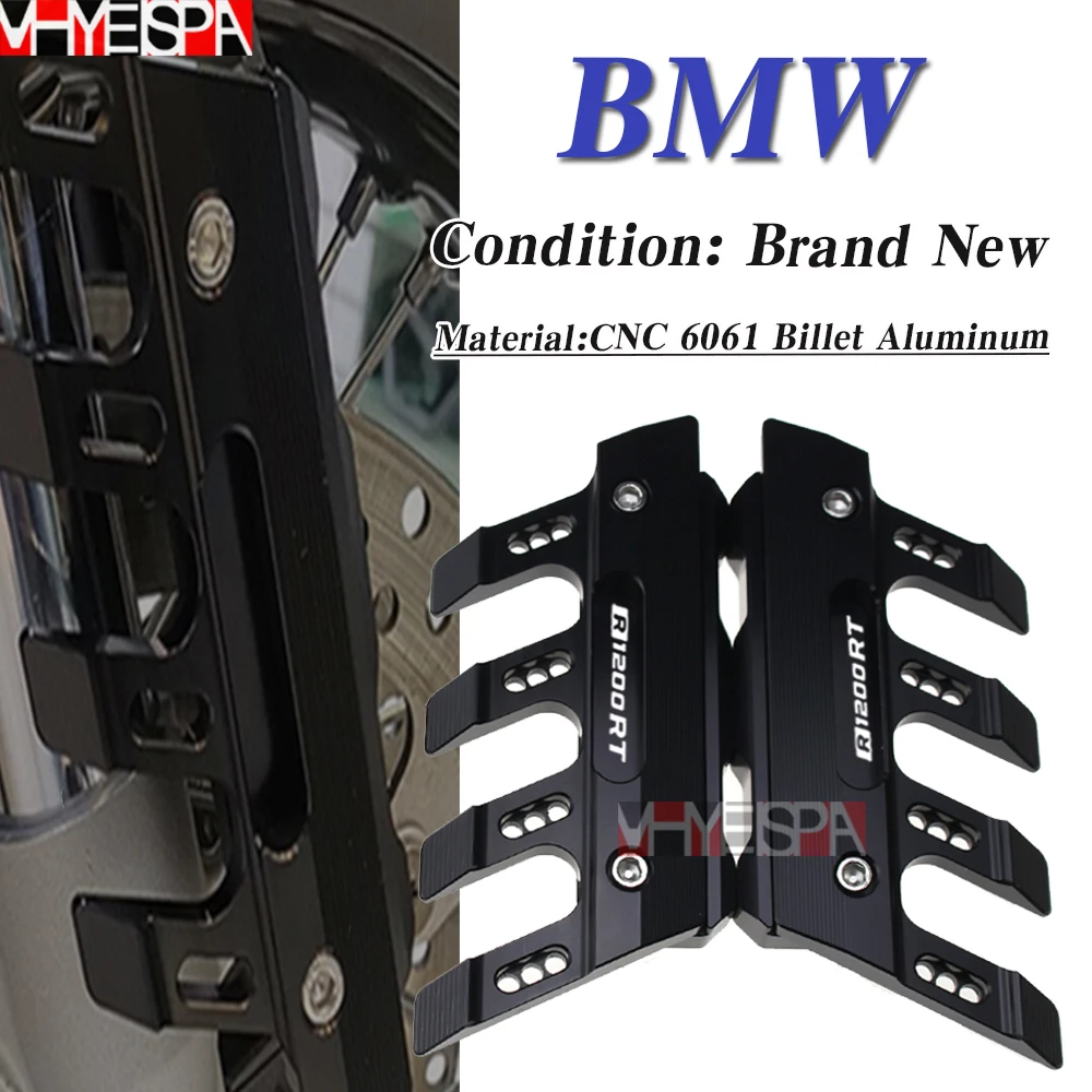 

With logo For BMW R1200RT R 1200RT Motorcycle CNC Accessories Mudguard Side Protection Block Front Fender Anti-Fall Slider