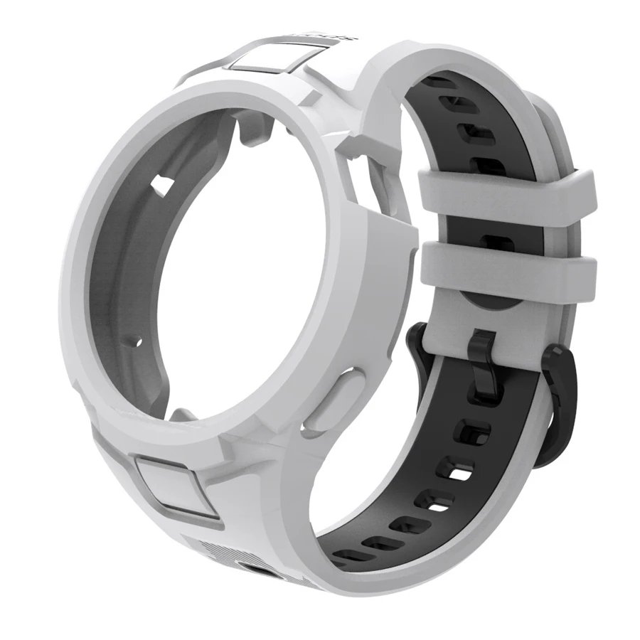 Horlogeband van hoogwaardig siliconen voor Huawei Watch GT 3 4 5 41mm 46mm met volledige beschermhoes