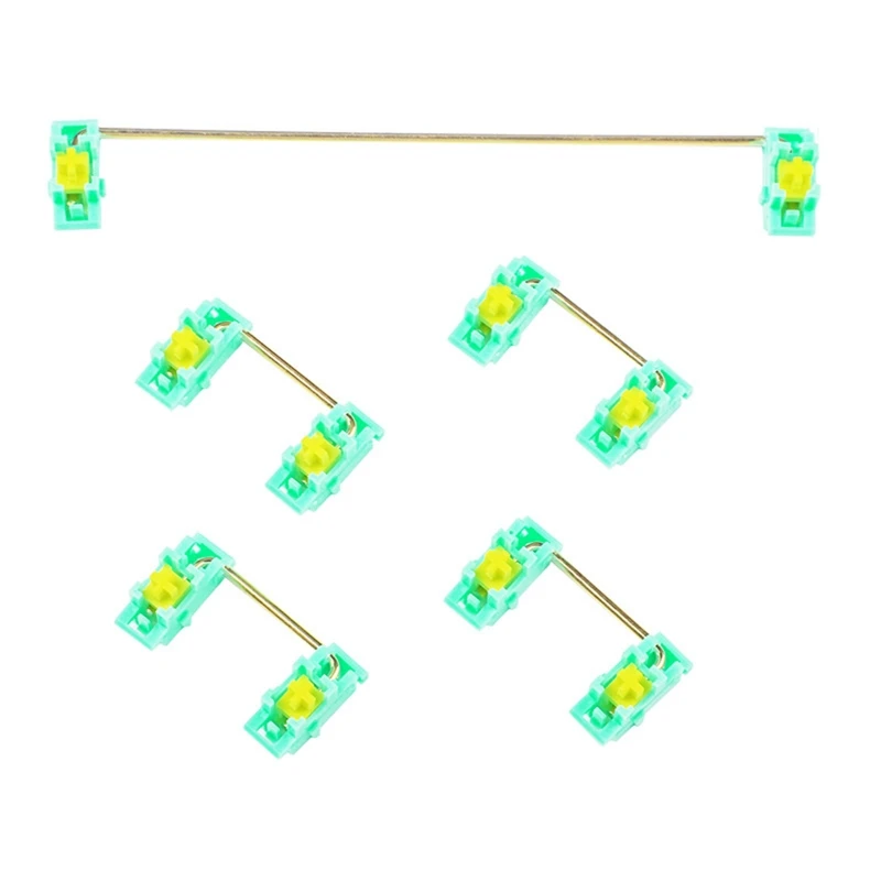 メカニカルキーボード用に取り付けられたスタビライザー,60 64 68 84 87 96 104,メカニカルキーボード,チェリー,スタビライザー,6.25u 2u 7u,金色の鋼線