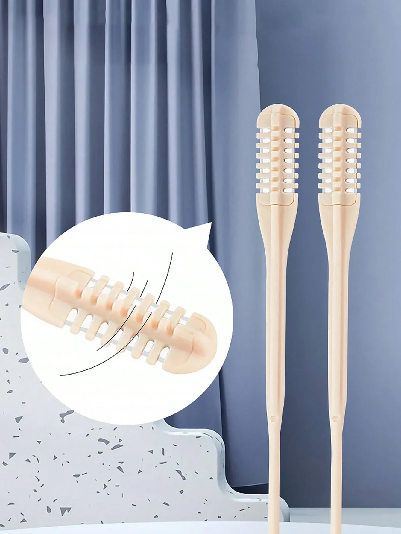 Juego de cortador de pelo de nariz de 2 piezas - Tijeras de afeitar