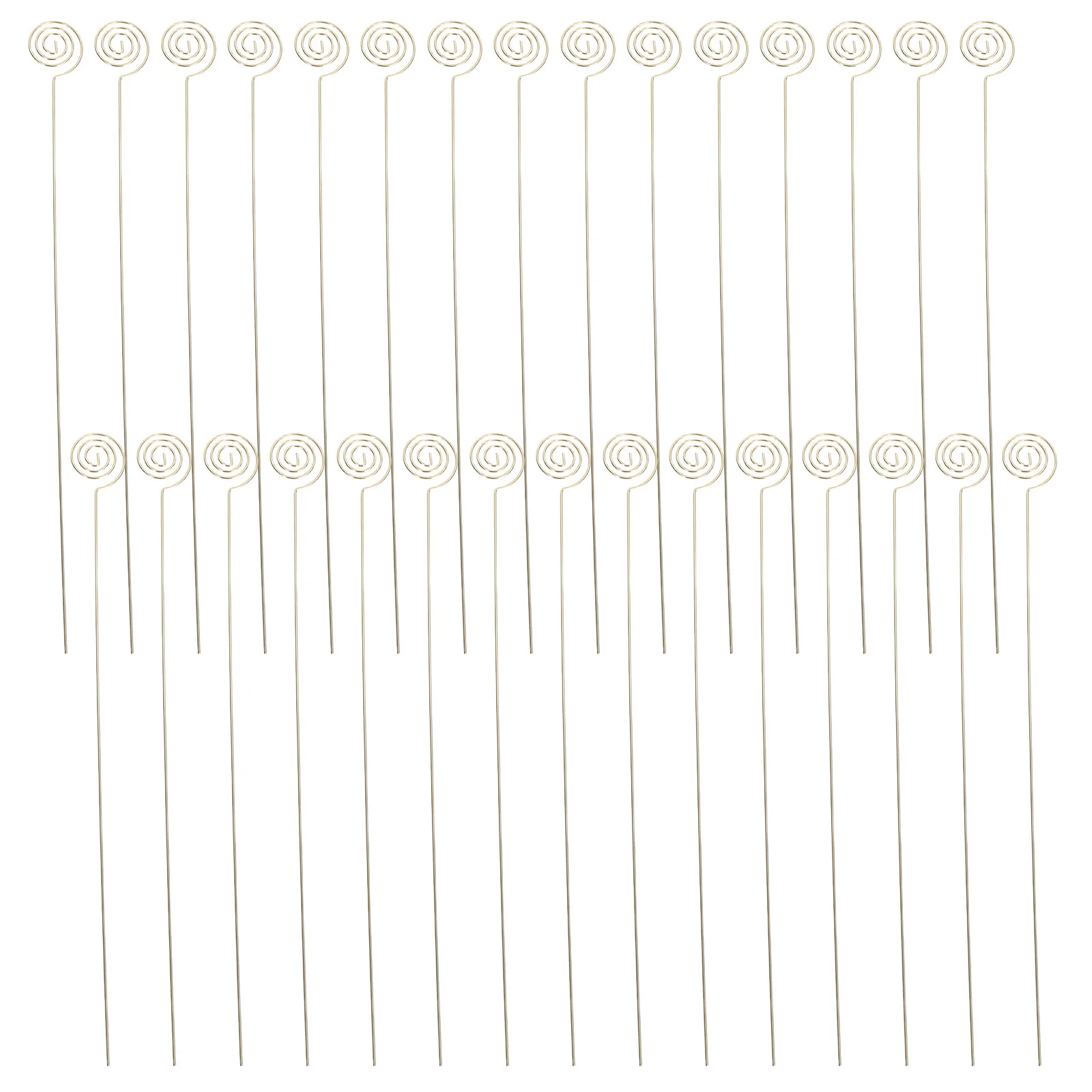 

30Pcs Floral Card Holder Metal Wire Gold Flower Design Place Card Stick Photo Memo Holder Clip for Party Wedding Table Decor