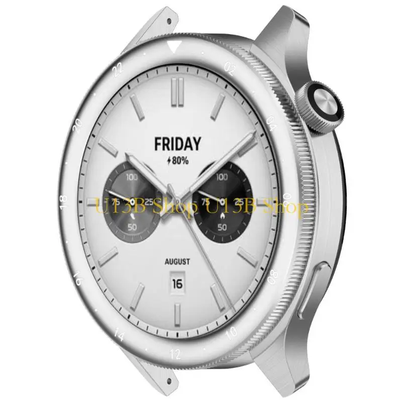 U13B Steel Bezel Replacement Dengan Penambahan Lapisan Layar Smartwatch Metal SmartWatch Simpsorsy Sederhana untuk 3/4