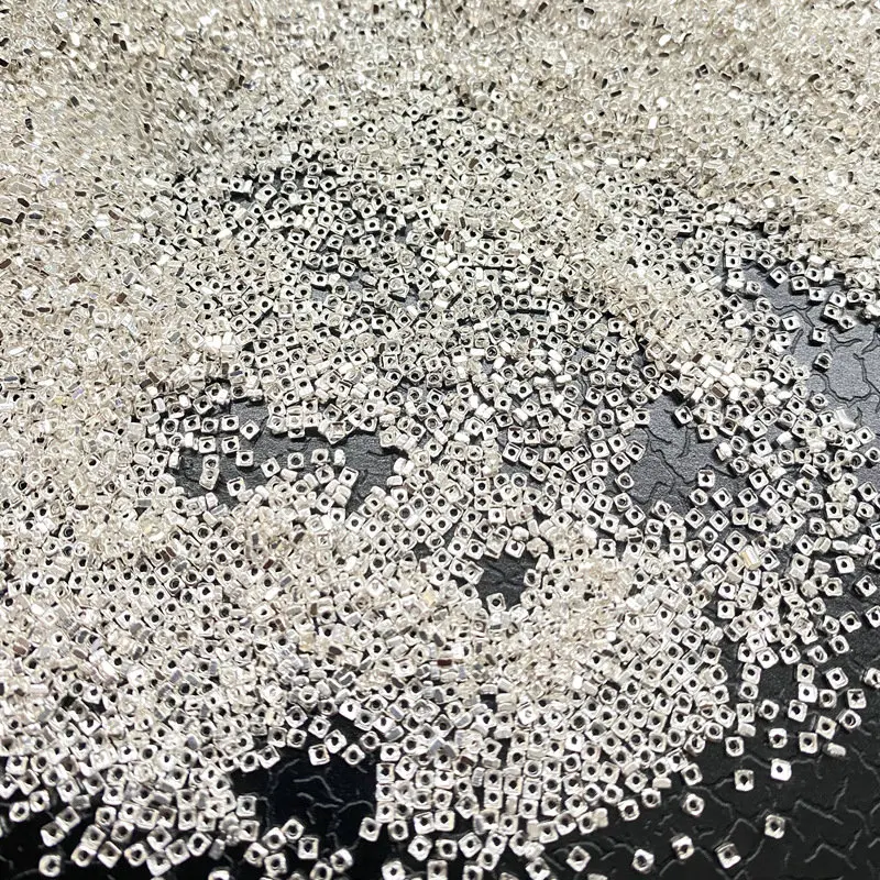 

Бусины из стерлингового серебра 925, бусины Heshi Disco, квадратные плоские бусины-разделители для ожерелья, браслета дружбы, изготовления ювелирных изделий своими руками, поделки