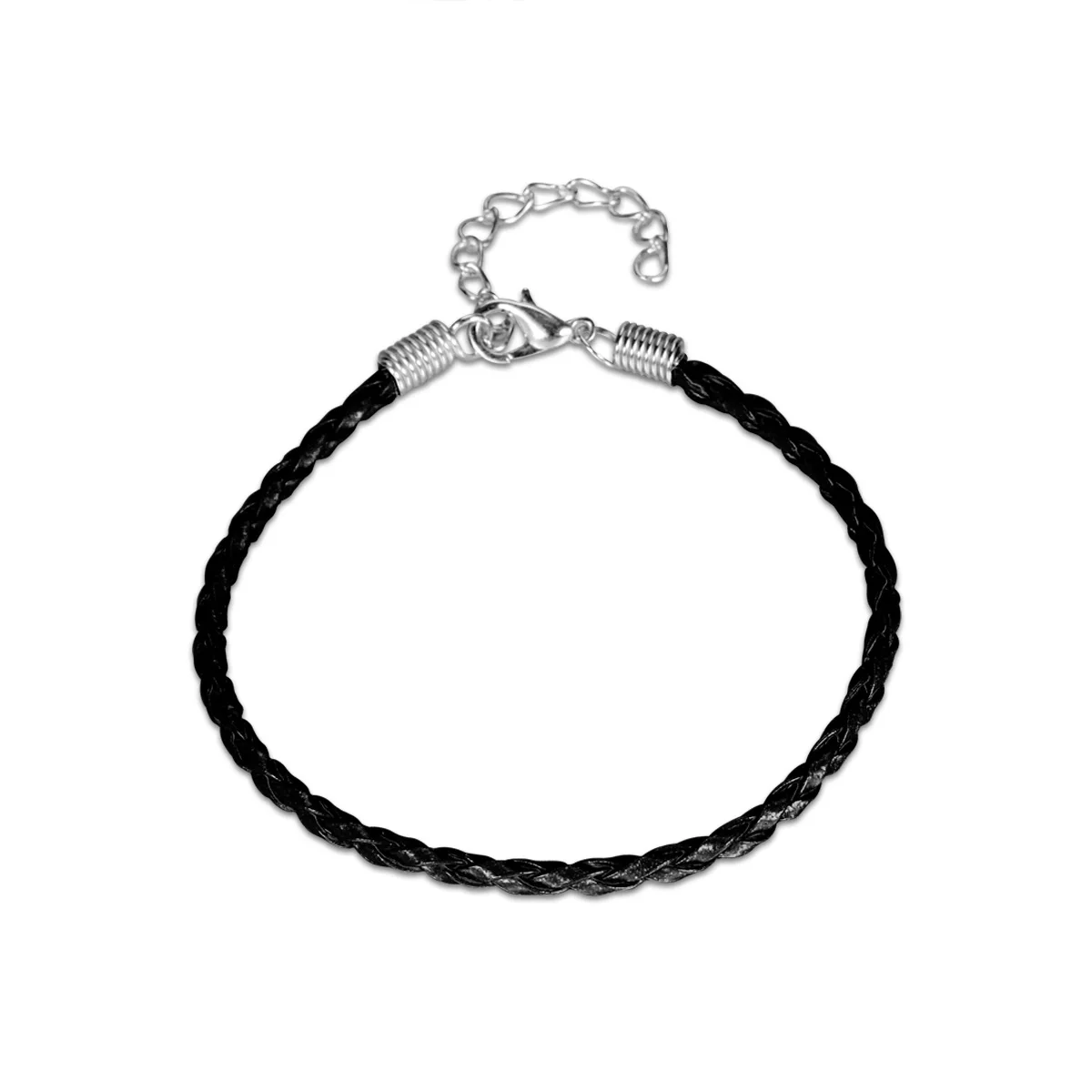 

50pcs 3MM Bracelet Making Cord Multi Color Plaited Bracelet Cords Ropes Charms with Lobster Claw Clasp for Bracelets Jew