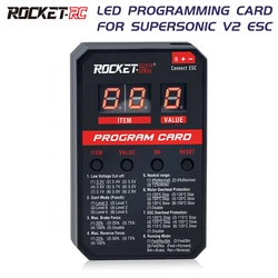 RC Car Programming Card Supersonic LED Programming Card for RC Car 45A/60A/80A/120A/150A Brushless ESC