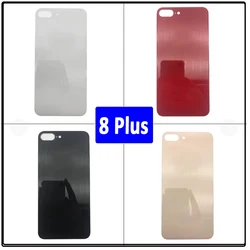 Big Hole NEW Battery Back Cover Glass Rear Door Replacement Housing Case With Ahesive Sticker For iPhone 8 Plus 8P