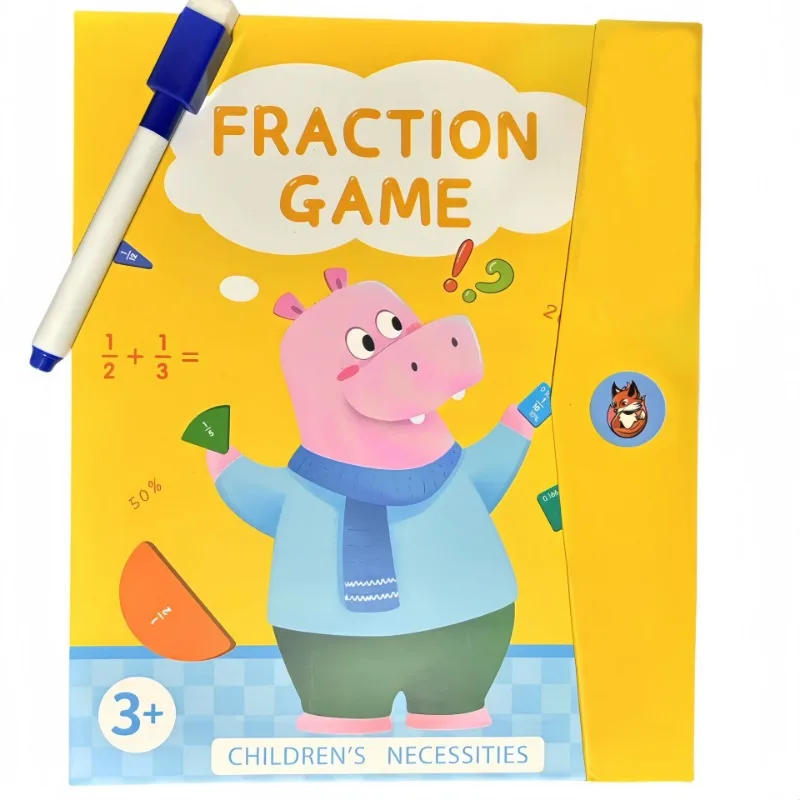 Magnetic Fraction Disc Demonstrator Cognitive Addition and Subtraction Math Teaching Aids
