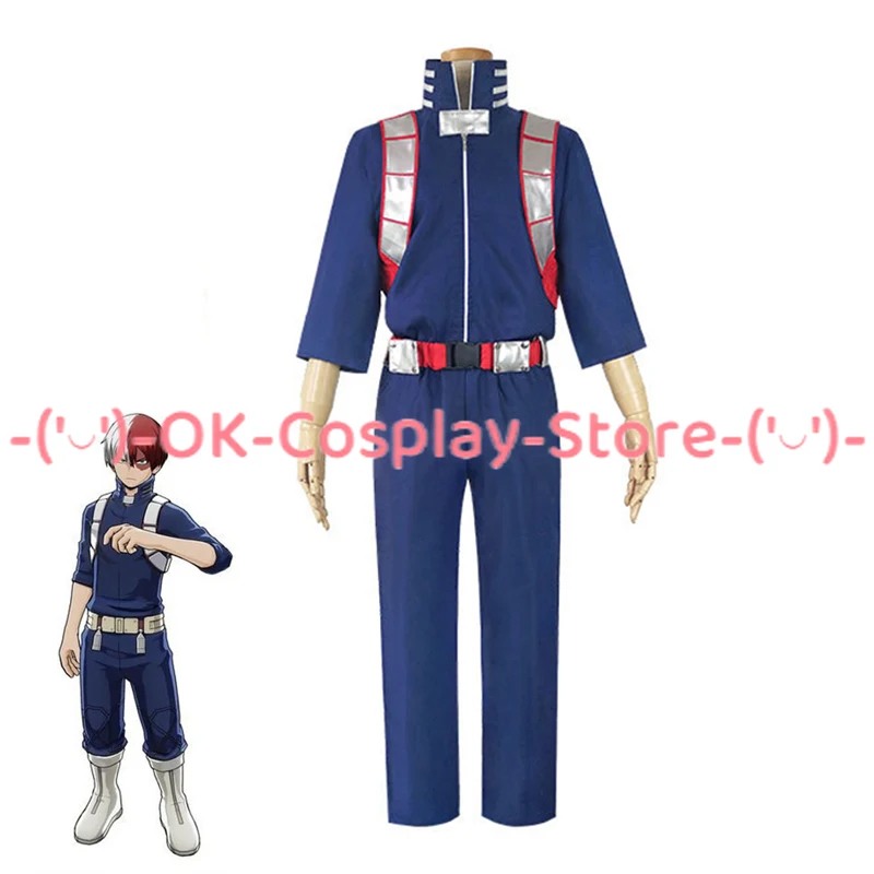 

Academia Todoroki Shoto Cosplay Costume Fancy Suit Halloween Party Costume Unisex Full Set Top Pants Vest