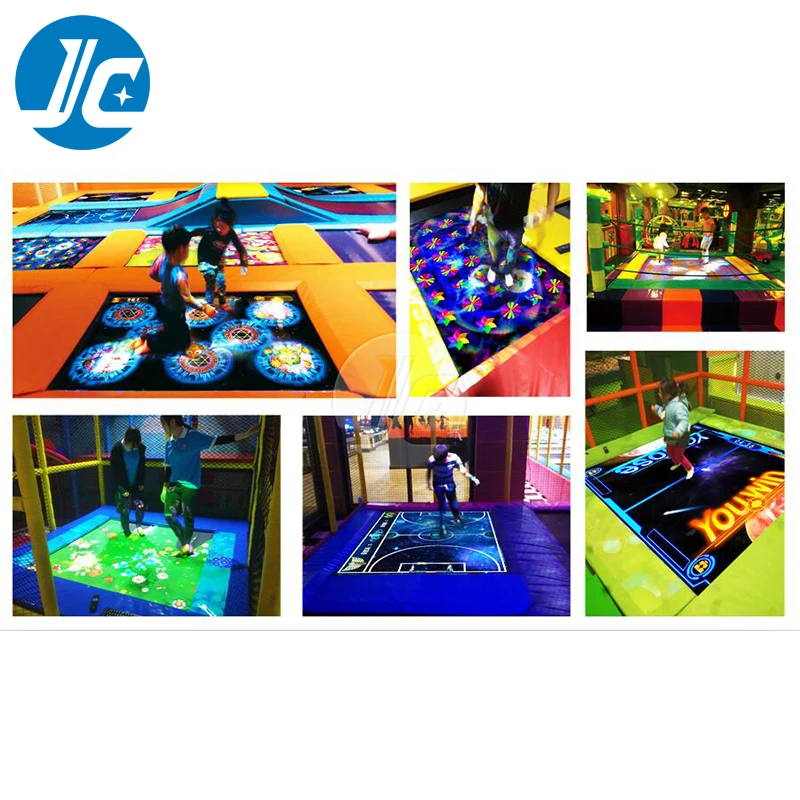 AR Game Jump Trampoline Interactive Floor Games Trampoline Interactive Projection