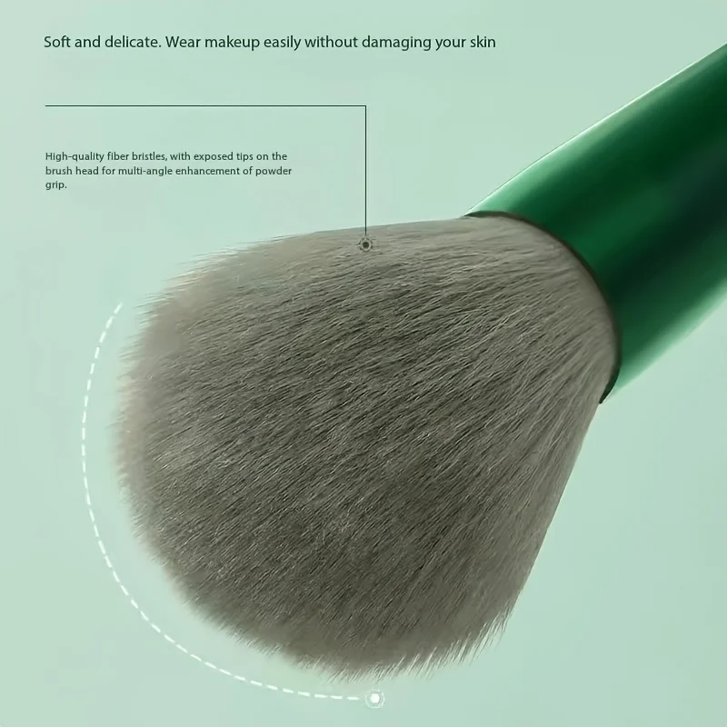 Conjunto de pincéis de maquiagem sintéticos macios de 13 peças, inclui blush, base, sombra, pincéis labiais, cabo ergonômico, plástico abs durável