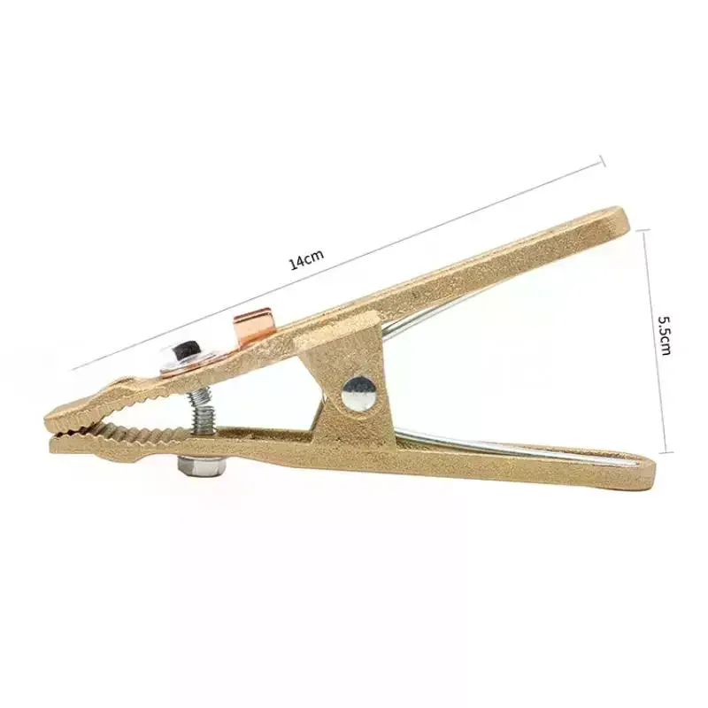 1Pcs 260A Brass Grounding Work Clamp Electric Argon Arc Welding Pliers A Shape Earth Wire Clamp Grounding Work Clamp