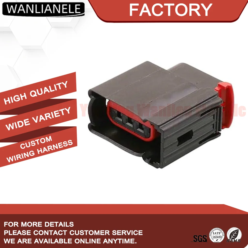 50 Sets 7900-1493-000 3 Pin Female Waterproof Connector Automotive Socket WL0381A1-1.5-21 Fit Car Sensor Harness