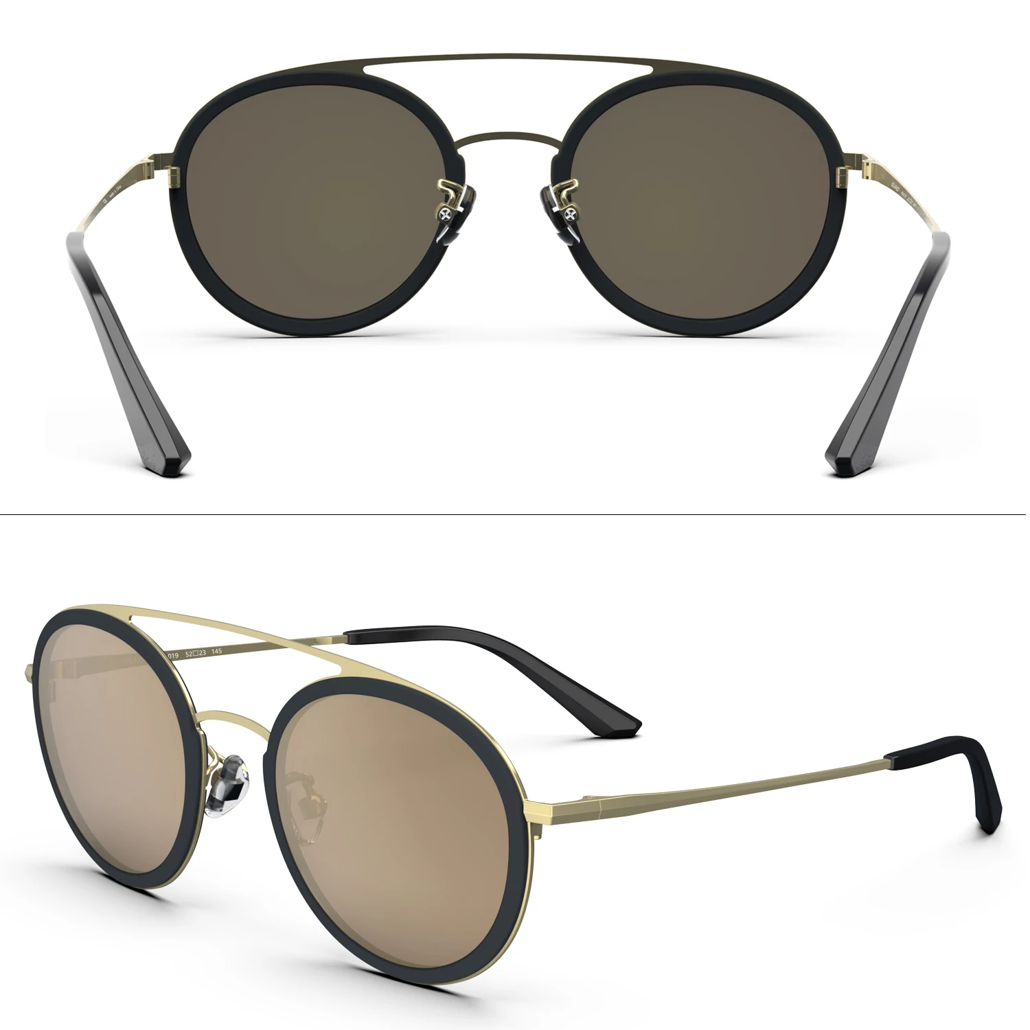Gafas de Sol Retro Aviador para Mujer, Polarizadas, Modernas, con Marco Redondo, Modelo 2027, Lentes de Moda para Dama