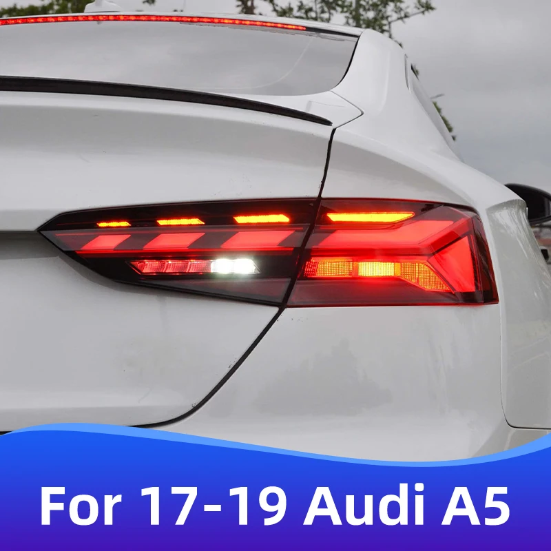 For 2017-2019 Audi A5 refit and upgrade new full LED taillight assembly dynamic streamer racing auto parts rear lights