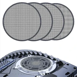For PS5 2/4Pcs Fan Dust Filter Breathable Ventilation Dustproof Mesh Case Cover with Cleaning Brush for PS5 Slim Game Console