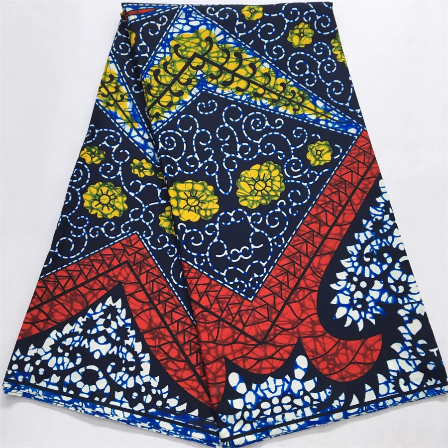 African Wax Fabric Print Tissu 2024 Newest Design Ankara Wax Fabric Ghana Textile Polyester For Women Party Cloth Dresses Sewing