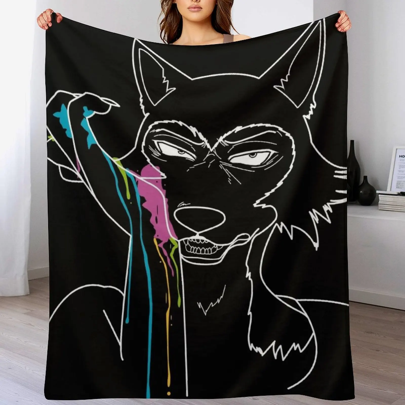 

Paint Throw Blanket Fluffy Cozy Throw Blanket for Home Decor