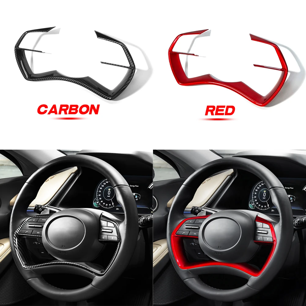 

Car Steering Wheel Cover Trim Panel Cover For Hyundai Sonata DN8 2020-2023 Interior Decoration
