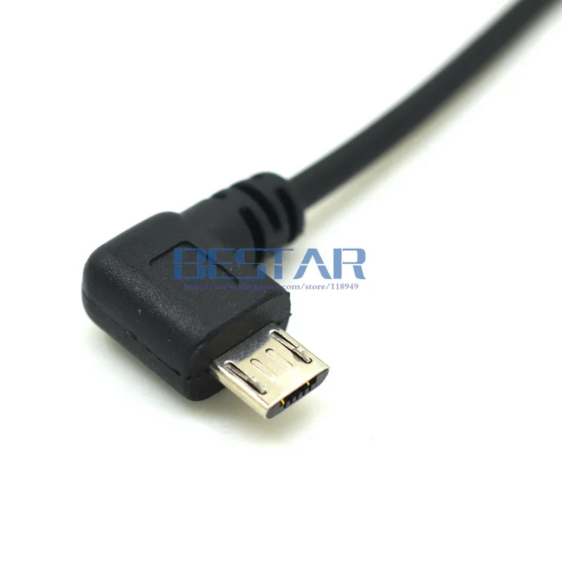 Cable de datos de carga macho Micro Usb de doble codo derecho de 90 grados, línea de resorte retráctil curva izquierda para teléfono móvil Samsung Android