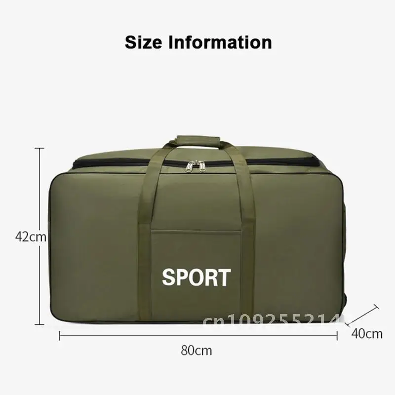 Camouflage 600D Luggage Moving Big Bag Thick Waterproof Oxford Storage Duffle Travel Men's Cloth Bags Bag Moving Artifact Large