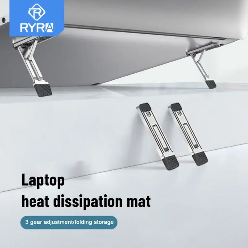 RYRA 1 Pcs Universal Laptop Stand Mini Invisible Desktop Holder For Notebook Cooling Pad Holder For Macbook Laptops Feet Bracket