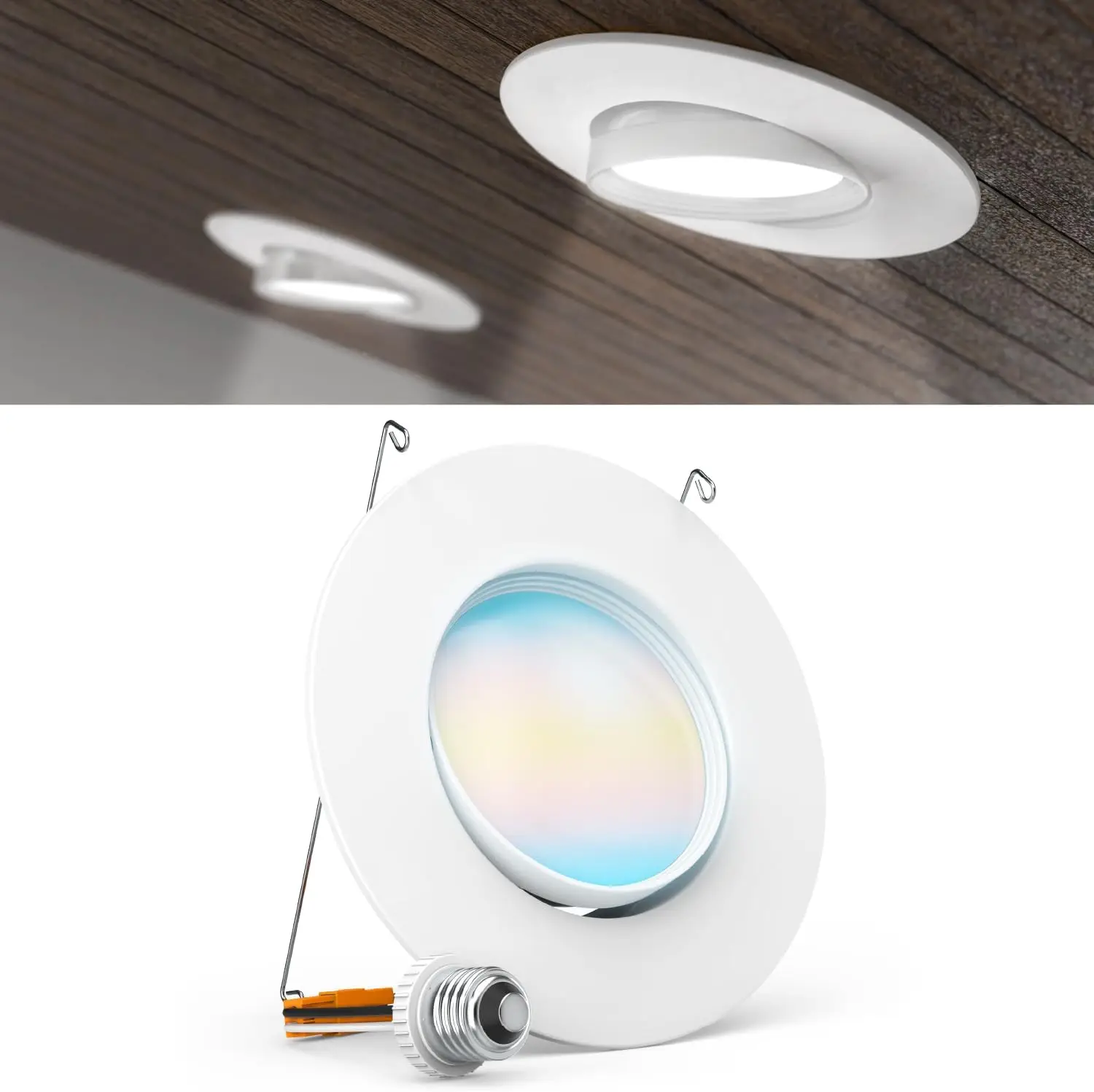 

Светодиодный светильник Sunco 5/6 дюймов, регулируемый стабилизатор, 800LM, 12 Вт = 60 Вт, 2700–5000 К CCT, с регулируемой яркостью, с рейтингом влаги