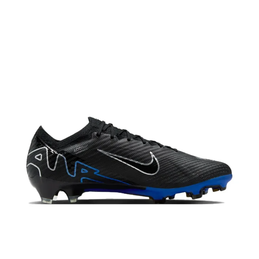 NIKE Mercurial Vapor 15 Elite FG Low-Top Herren-Fußballschuhe, bequem und stabil, Fußballschuhe, rutschfester, tragbarer Sneaker, Schwarz