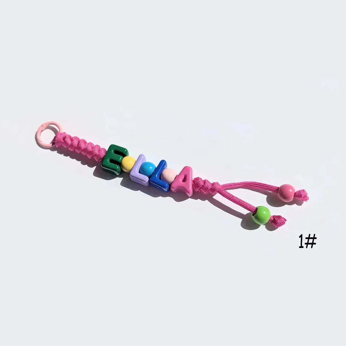 Personalized Name Beaded Keychain, Unique Bag Accessory