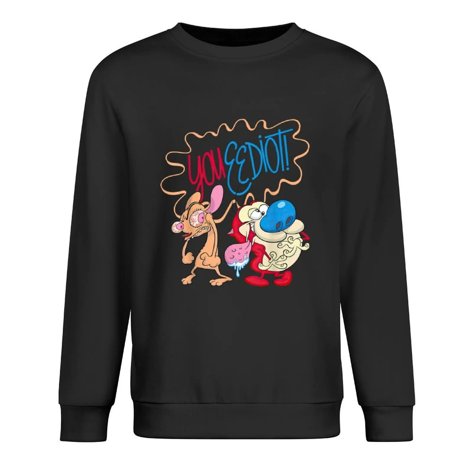 

Ren and Stimpy You Eediot Pullover mens designer clothes men wear anime clothes men's autumn clothes men sweatshirt