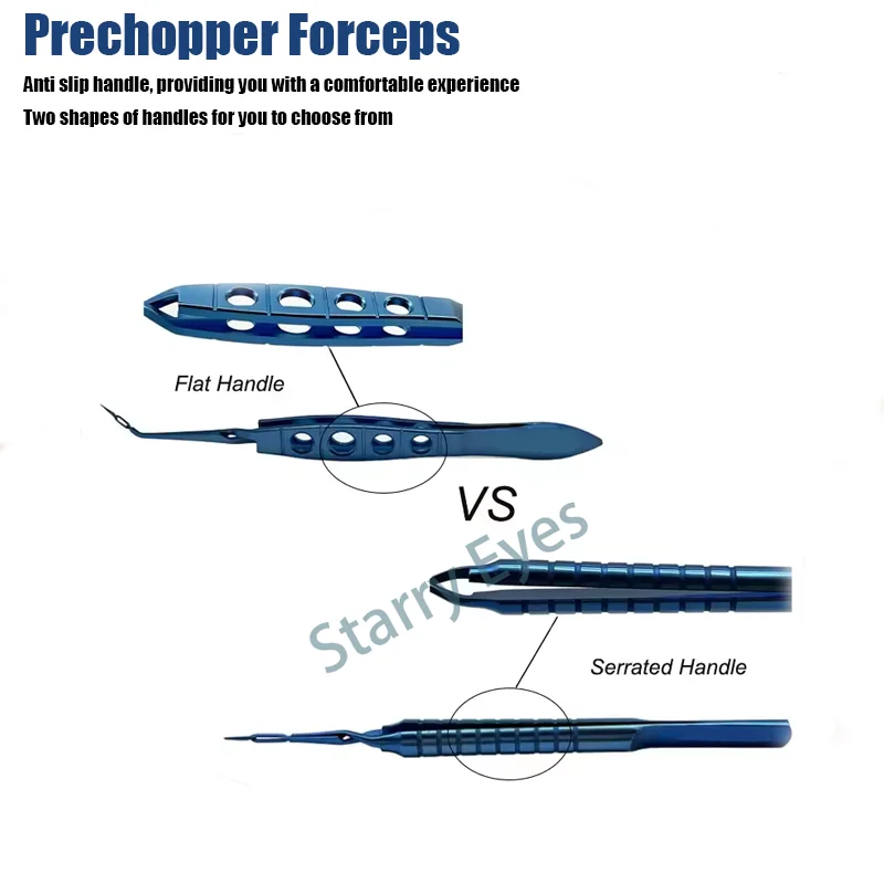 ไทเทเนียม Akahoshi Phaco Combo Prechopper คีม Dodick Brown Nucleus Cracker Ophthalmic เครื่องมือผ่าตัด