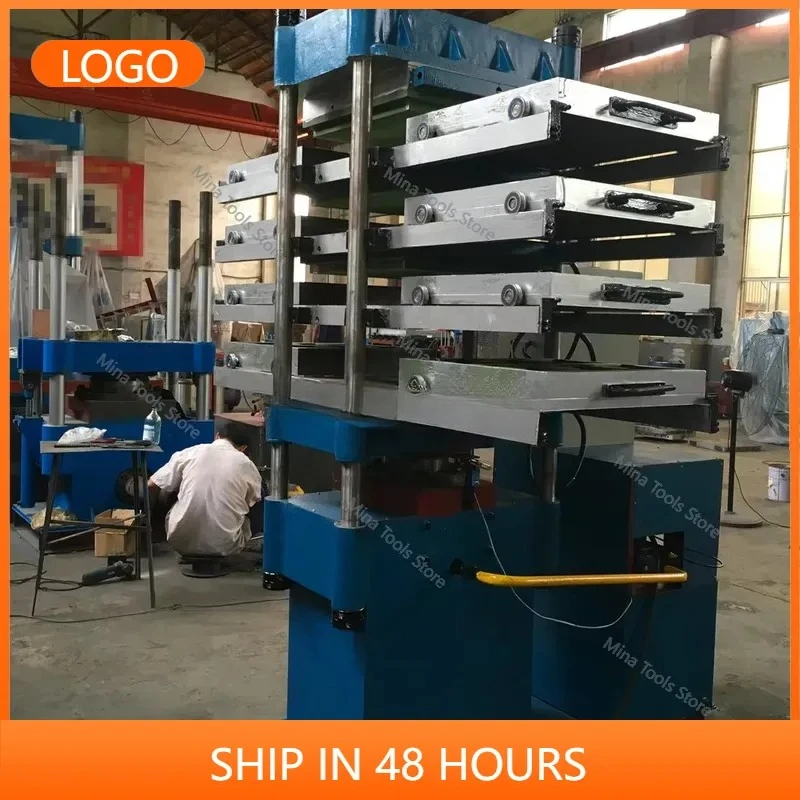 Rubber Floor Tile Press Machine Multi Layer Heating Mat Making Device Gym Playground Paver Shaping Tool High Productivity
