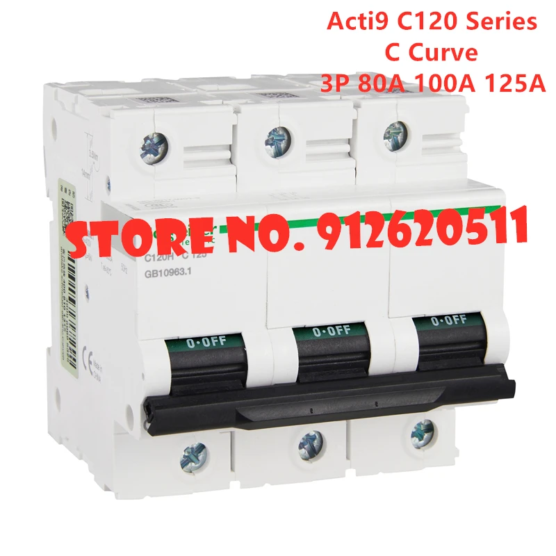 

Acti9 Series C120 3P AC Miniature Circuit Breaker C Curve MCB 80A 100A 125A